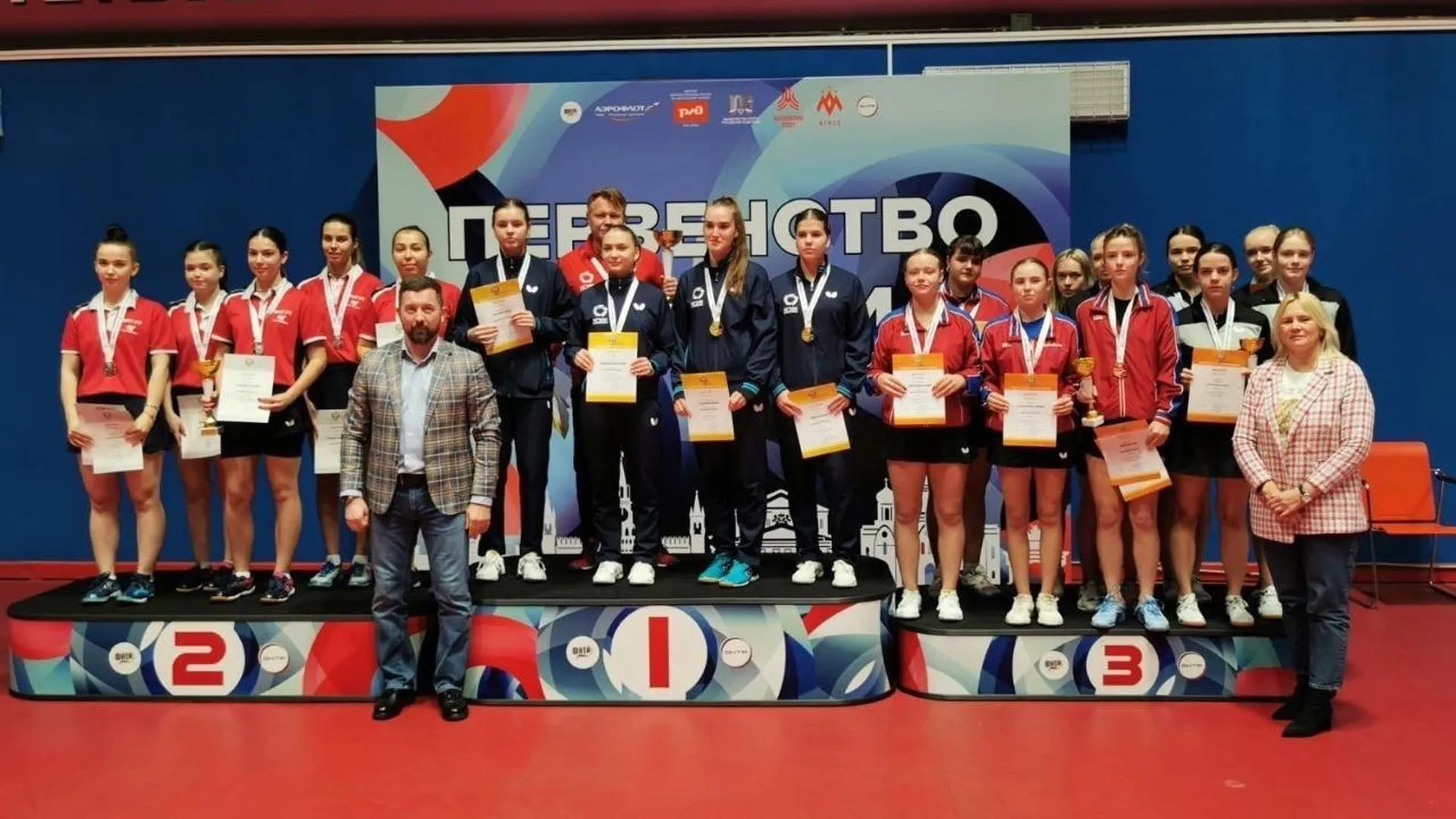 Спортсменки из Химок стали призерами первенства страны по настольному теннису