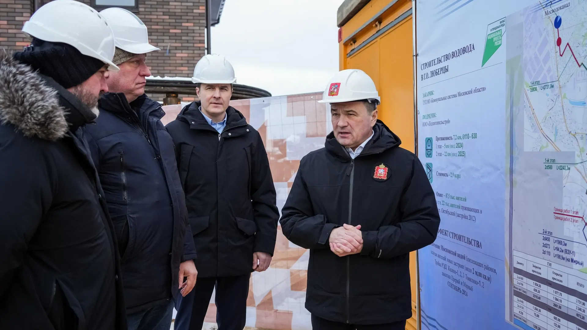 Губернатор Подмосковья: новый водовод в Люберцах обеспечит чистой питьевой водой более шестидесяти тысяч жителей