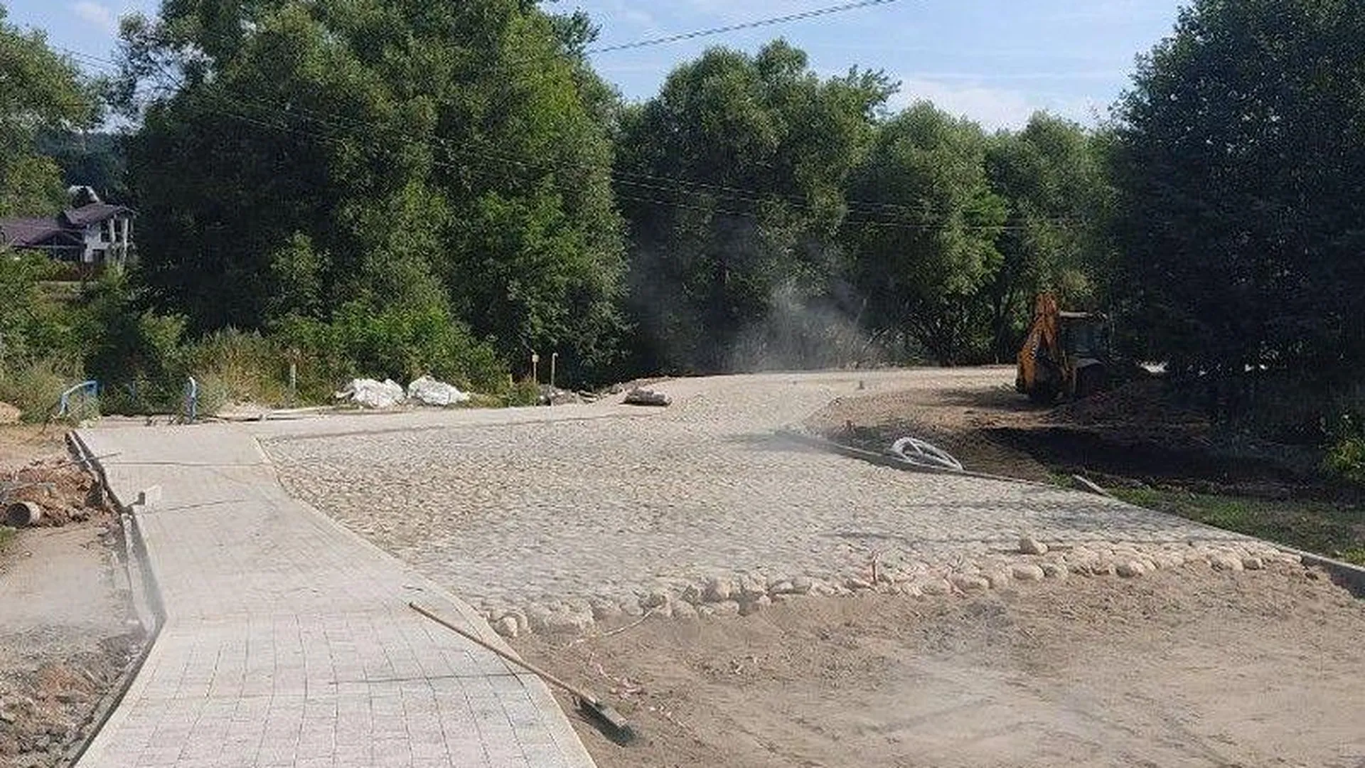 Пешеходная зона по улице Кузнецкая гора благоустроена на 20% в Верее