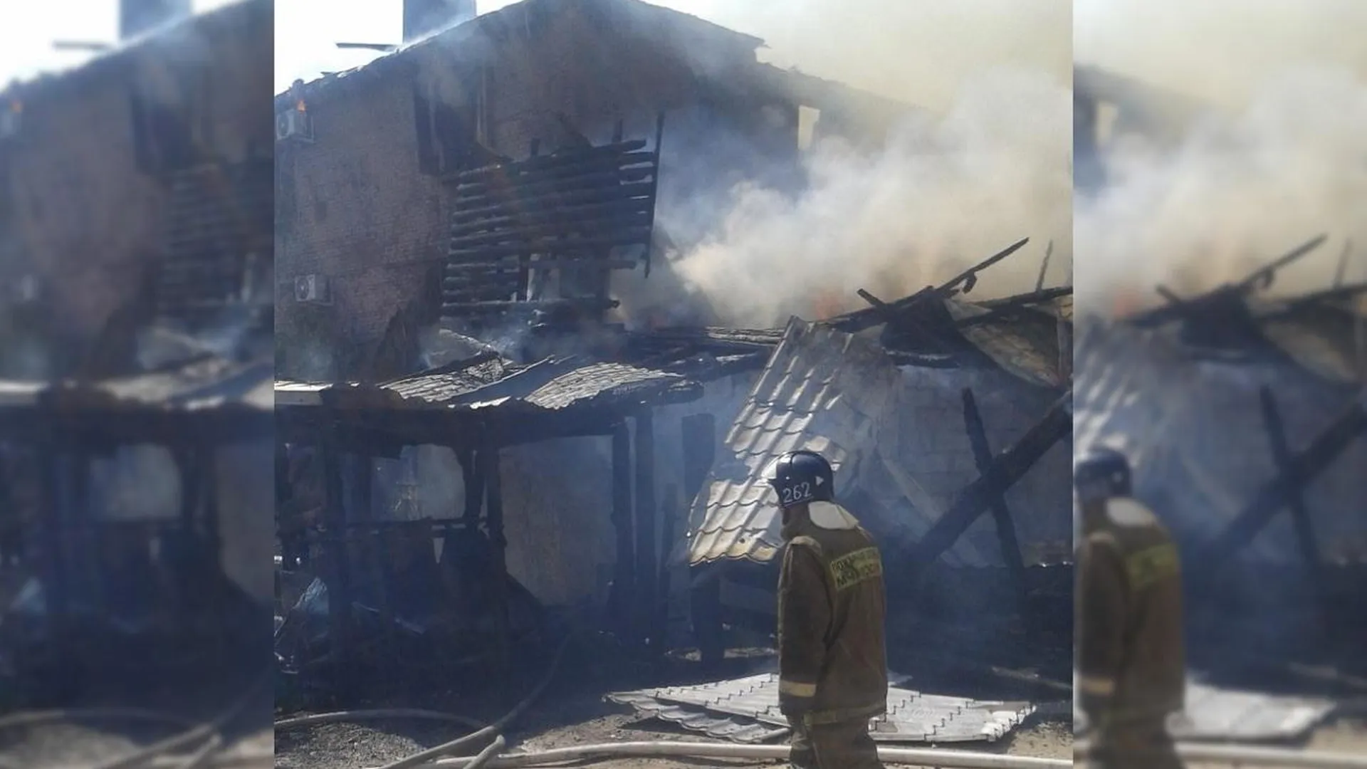 Один человек пострадал при пожаре на складе в Богородском округе Подмосковья