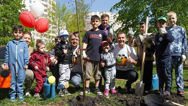 В городском округе Люберцы высадили деревья в память о павших в Великой Отечественной войне