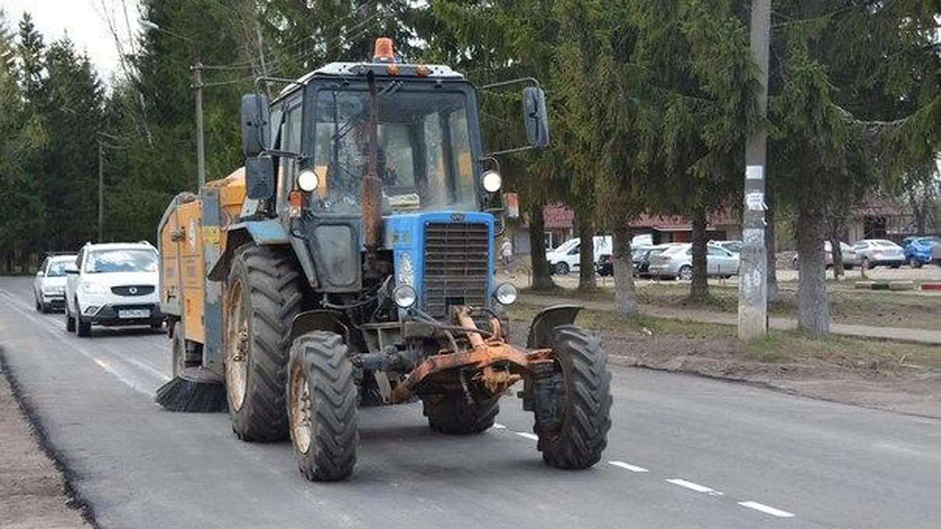 Воробьев: отремонтирована центральная дорога в бывшем военном городке Чехов-7