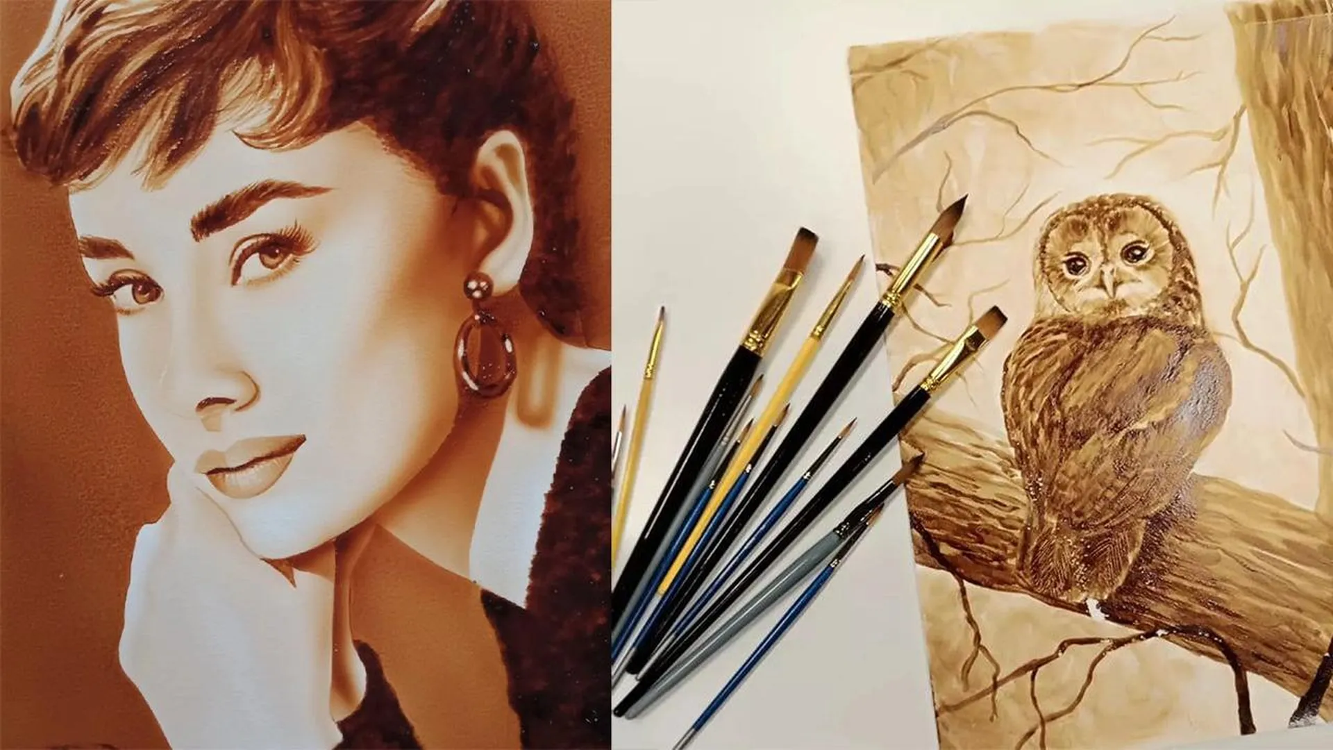 «Так делал Гюго»: художница из Нахабина раскрыла секрет рисования с использованием кофе