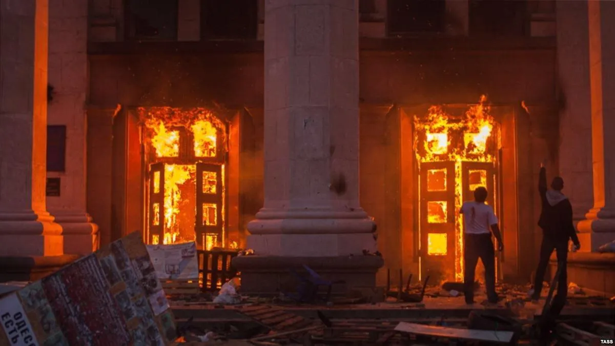 Пожар в одесском Доме профсоюзов 2 мая 2014 года / Ministry of Foreign Affairs / Twitter.com