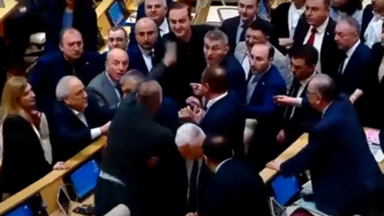 Грузинские депутаты едва не подрались в парламенте из-за закона об иноагентах