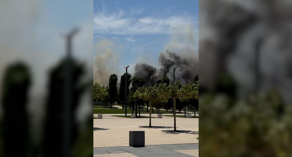 Пожар вспыхнул в знаменитом парке Галицкого в Краснодаре