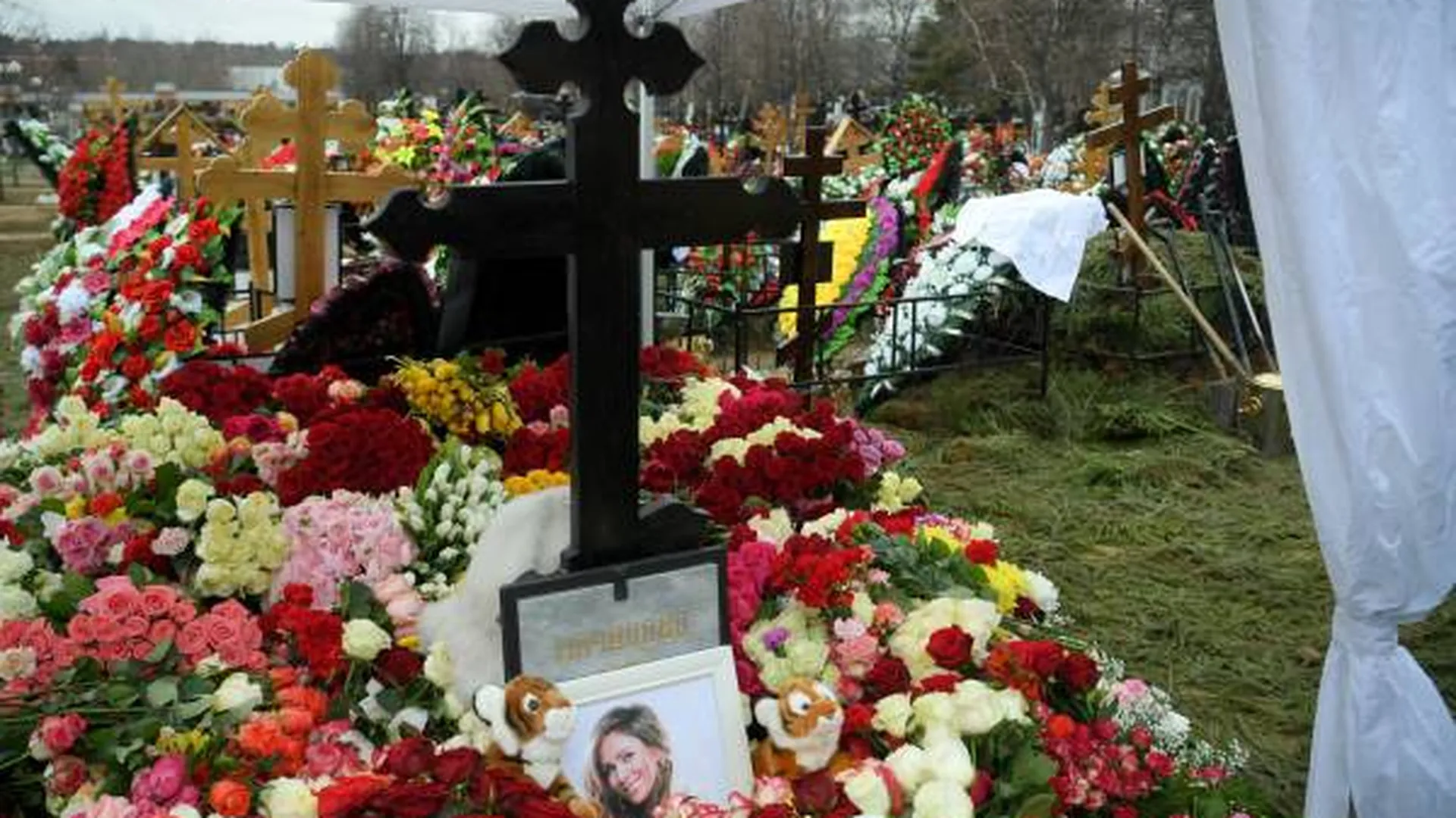 «Чудо» произошло на могиле Юлии Началовой в ее в день рождения
