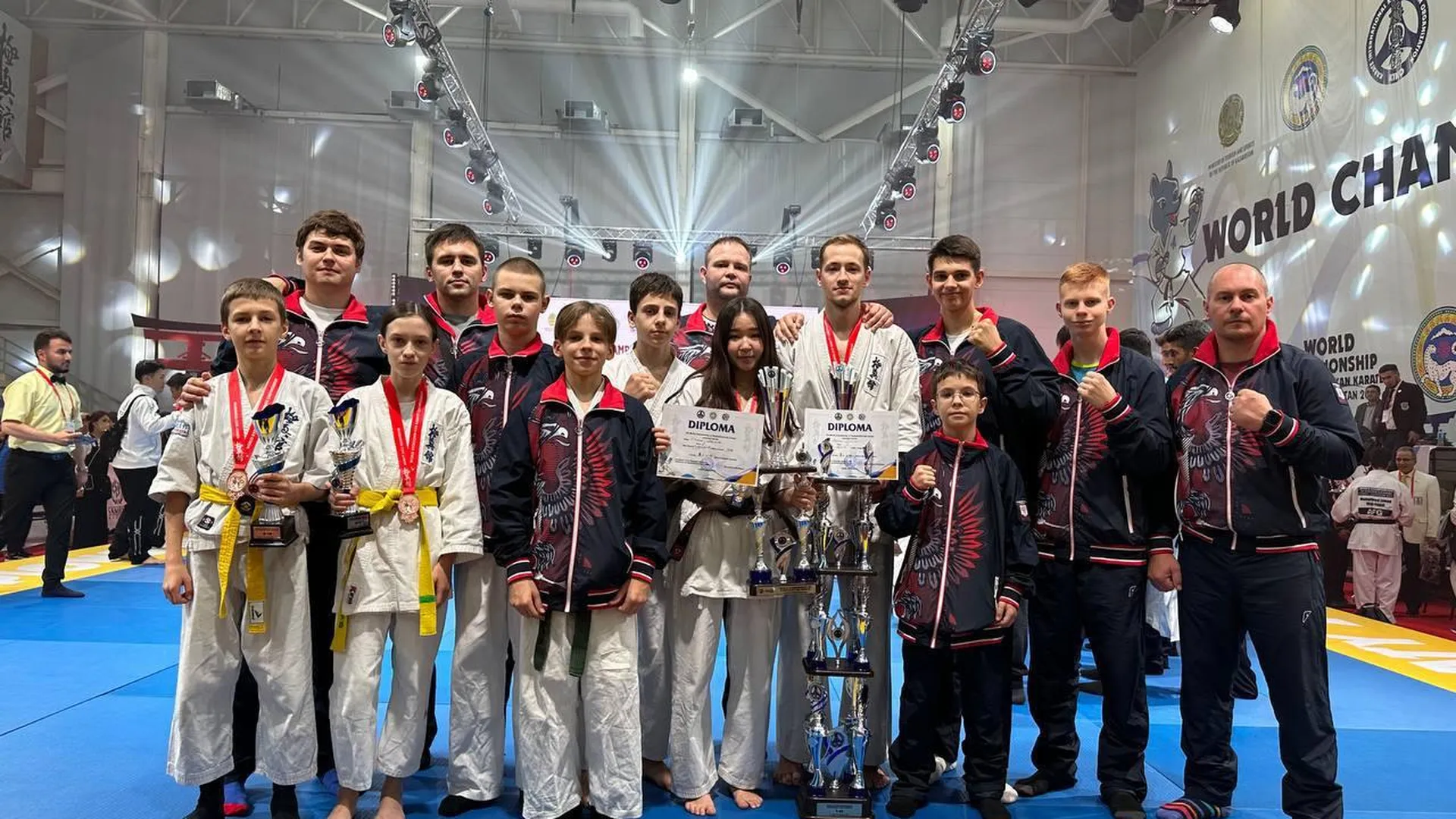 Спортсмены из Подольска стали призерами первенства и чемпионата мира по киокусинкай карате-до в Казахстане