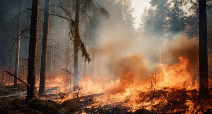 A Haber: ветер пригнал лесной пожар в Измире к населенным пунктам