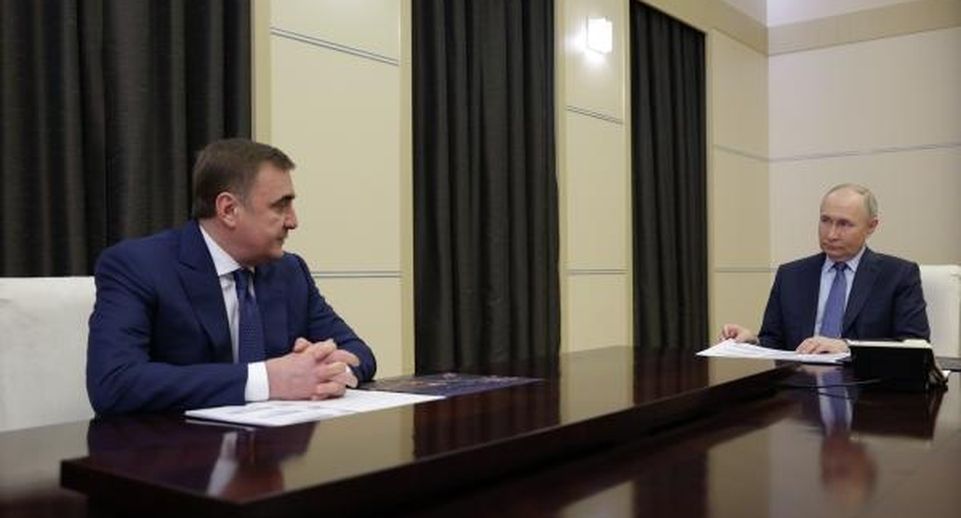 Президент Путин встретился с губернатором Тульской области Дюминым