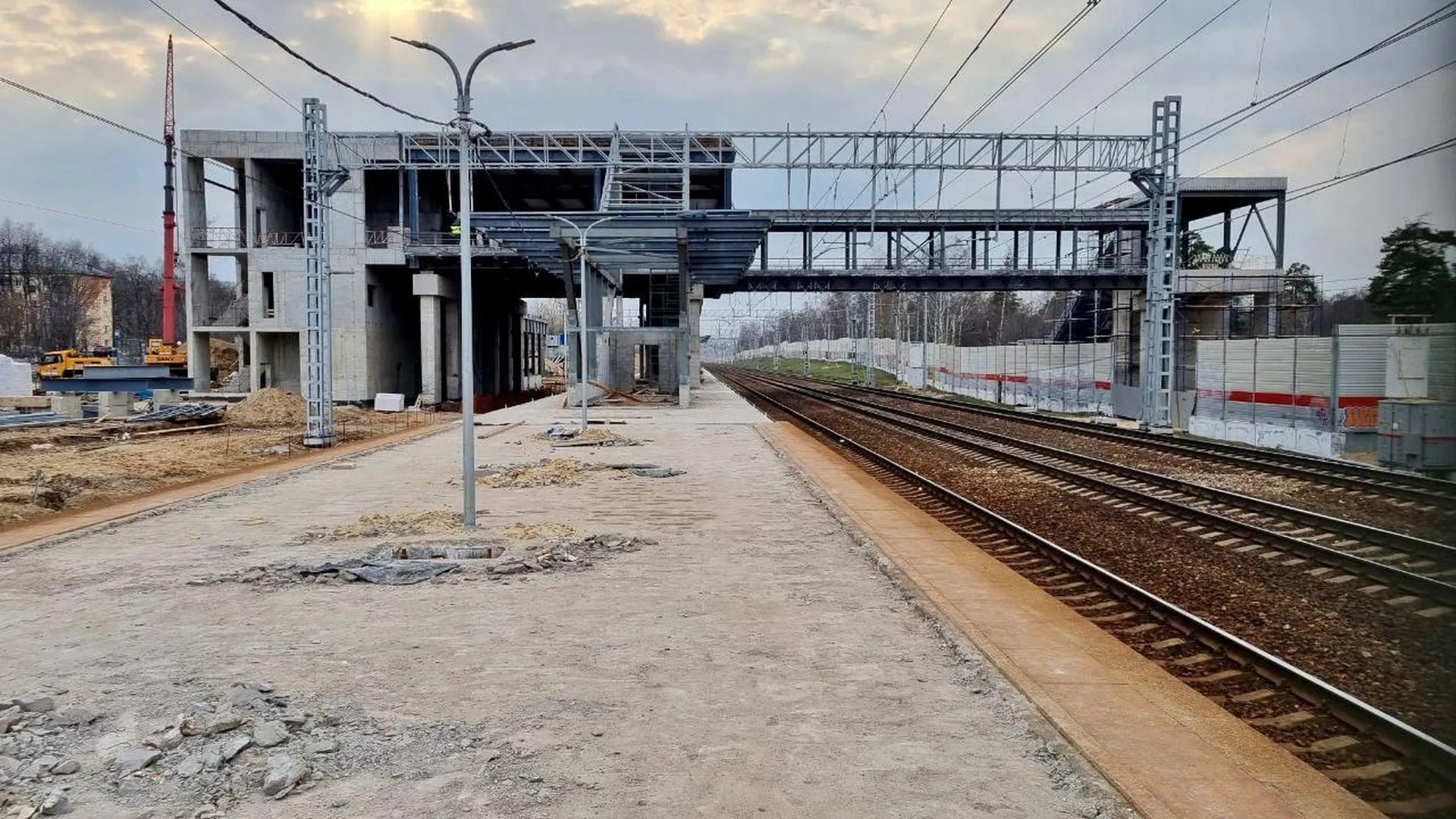 Железнодорожная станция Ольгино в подмосковной Балашихе откроется в августе этого года