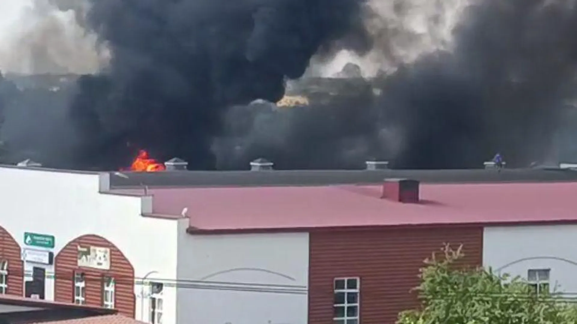 Мощное возгорание в подмосковном конном клубе «Русь» локализовали 62 пожарных