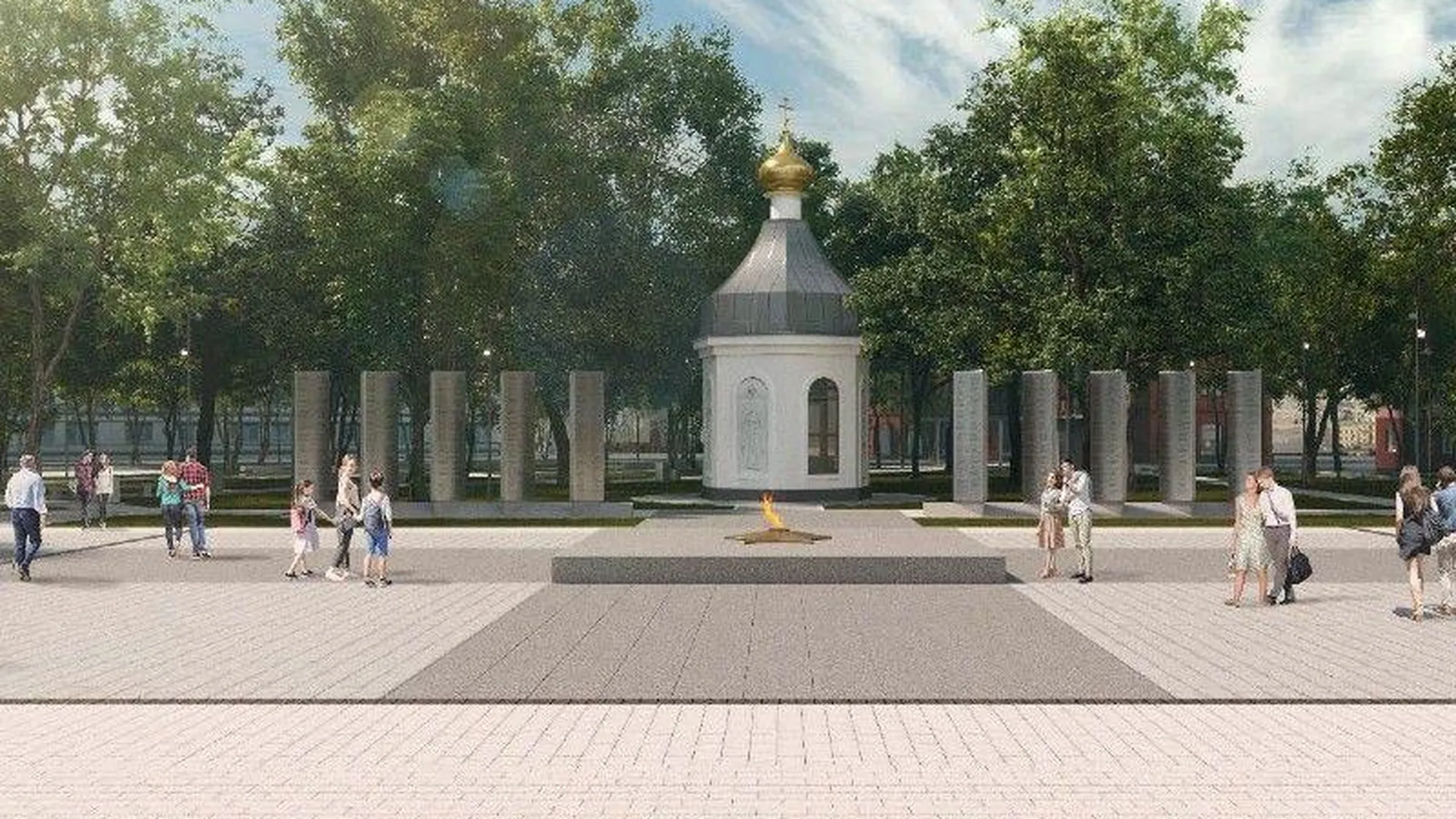 Территория аллеи Славы в Реутове приобретет новый облик в этом году