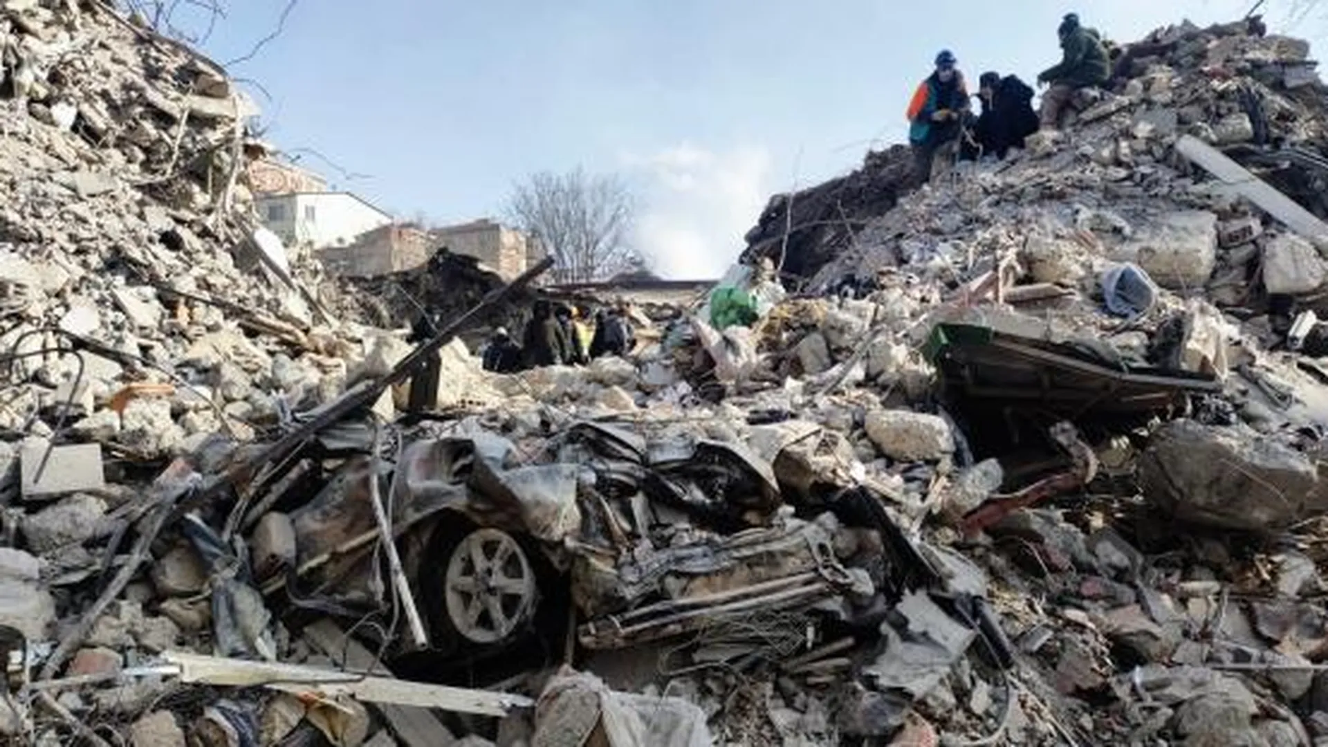 Здания, разрушенные в результате землетрясения в турецком городе Кахраманмараш