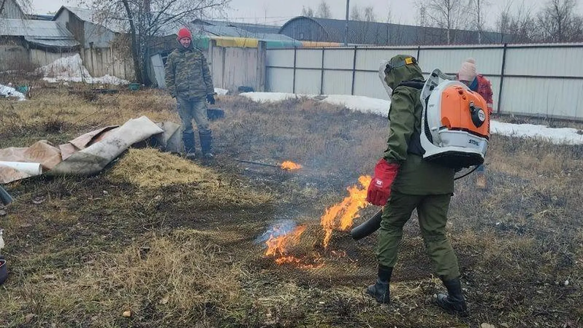 Учения для добровольной пожарной команды прошли в Красногорске