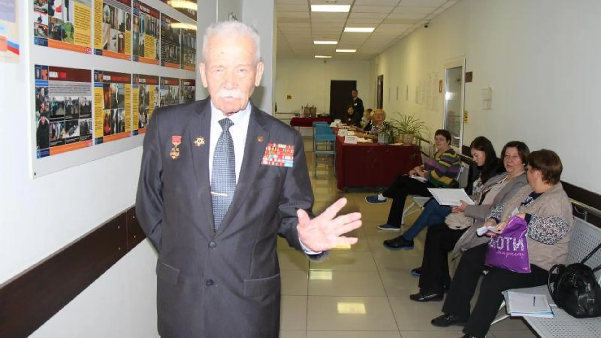 Ветеран войны, которому 99 лет, принял участие в выборах в Истринском районе