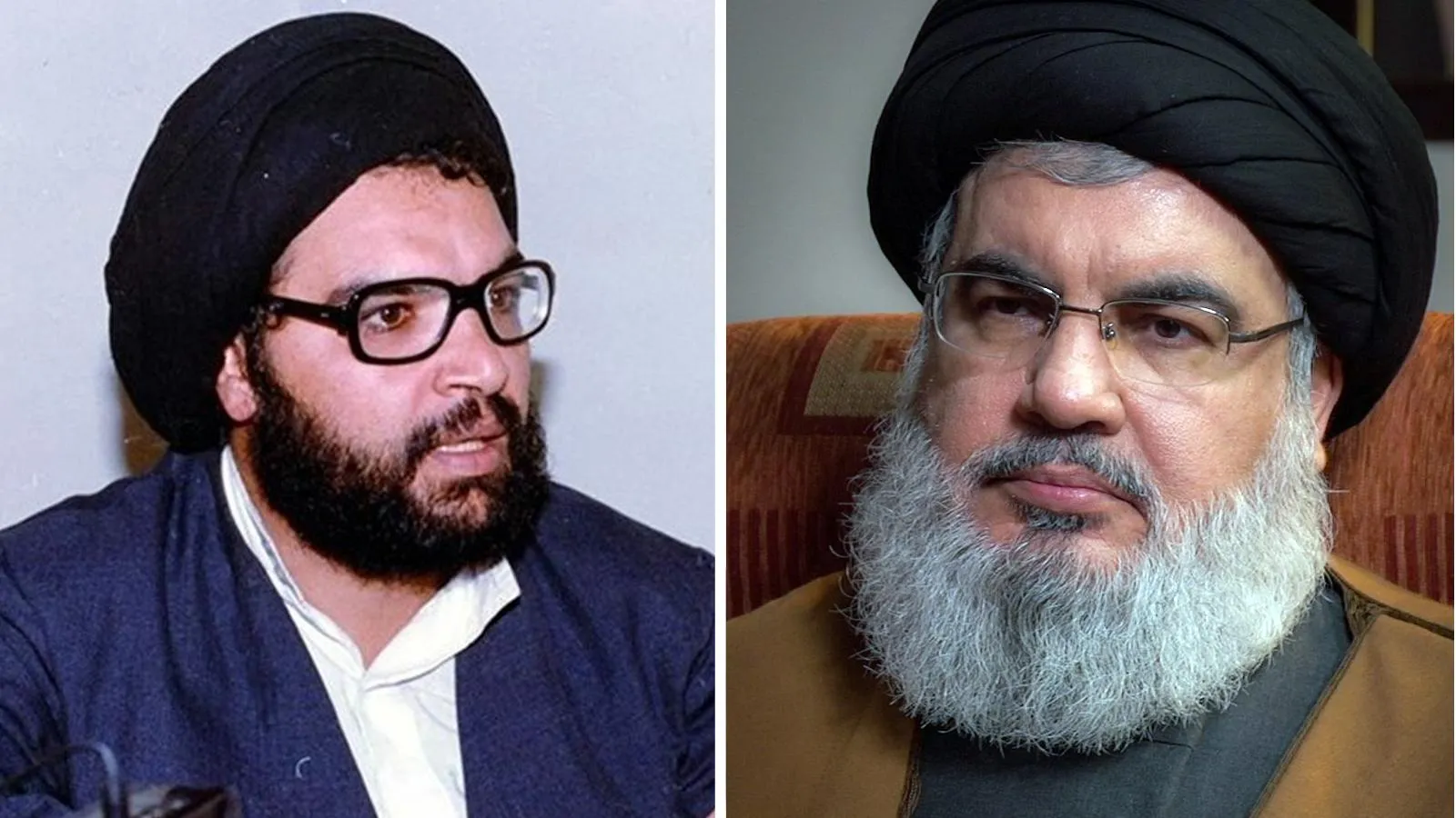 Слева направа: Аббаса аль-Мусави и Сайед Хасан Насралла