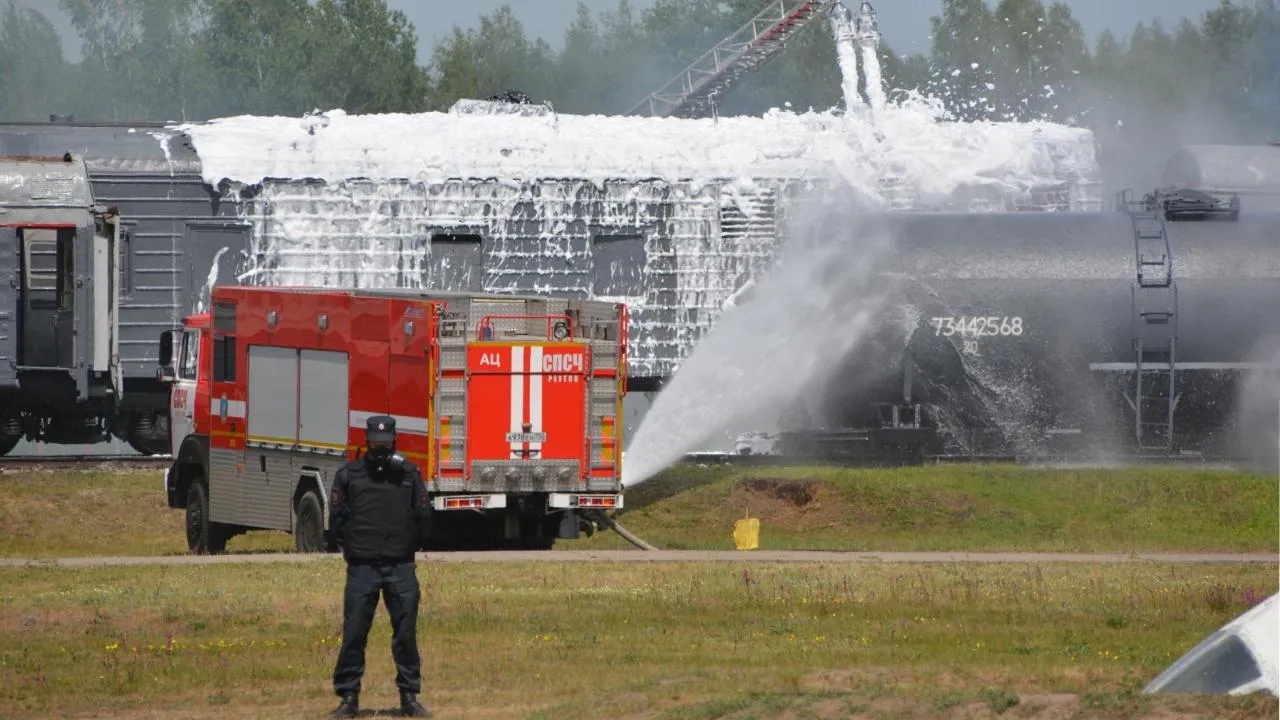Подмосковные спасатели поучаствовали в комплексном демонстрационном учении в Ногинске