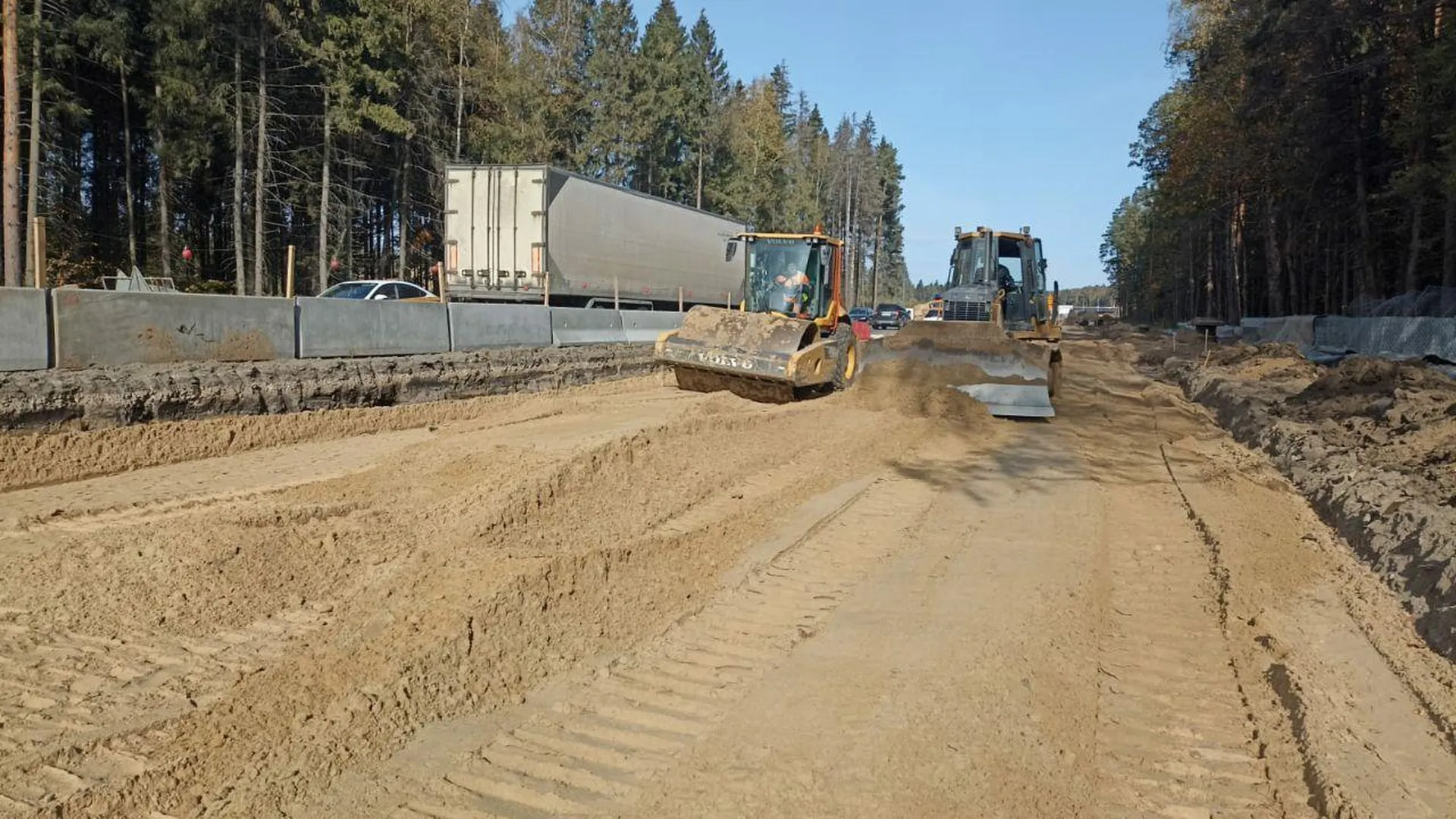 Реконструкция участка Пироговского шоссе в Мытищах выполнена на треть