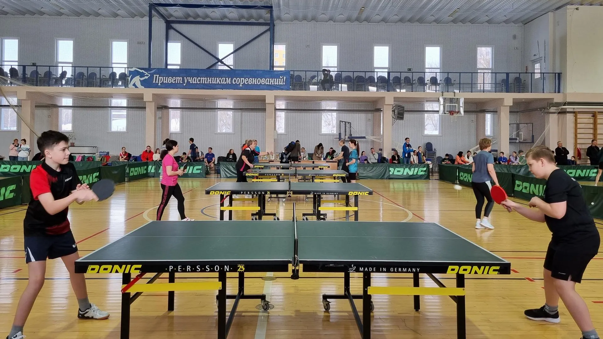 В городе Луховицы прошли масштабные соревнования по настольному теннису