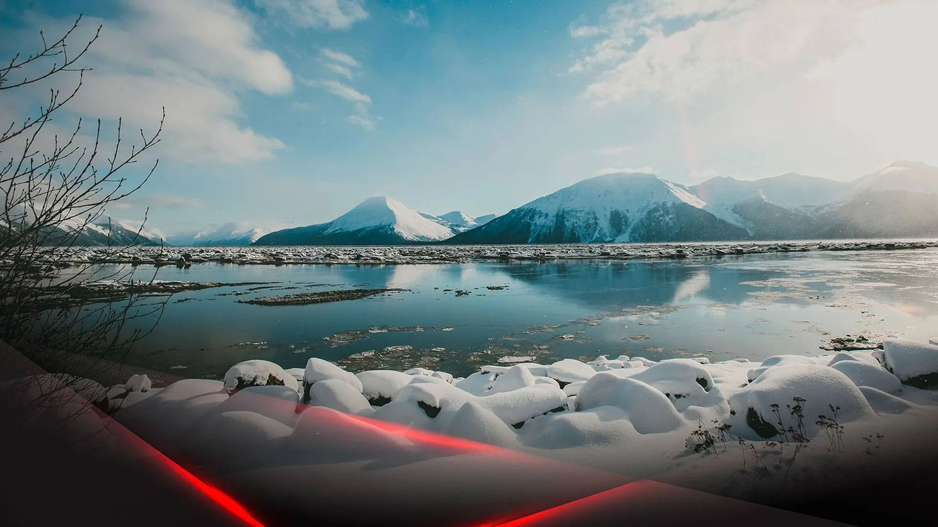 Вид на озера Аляски
