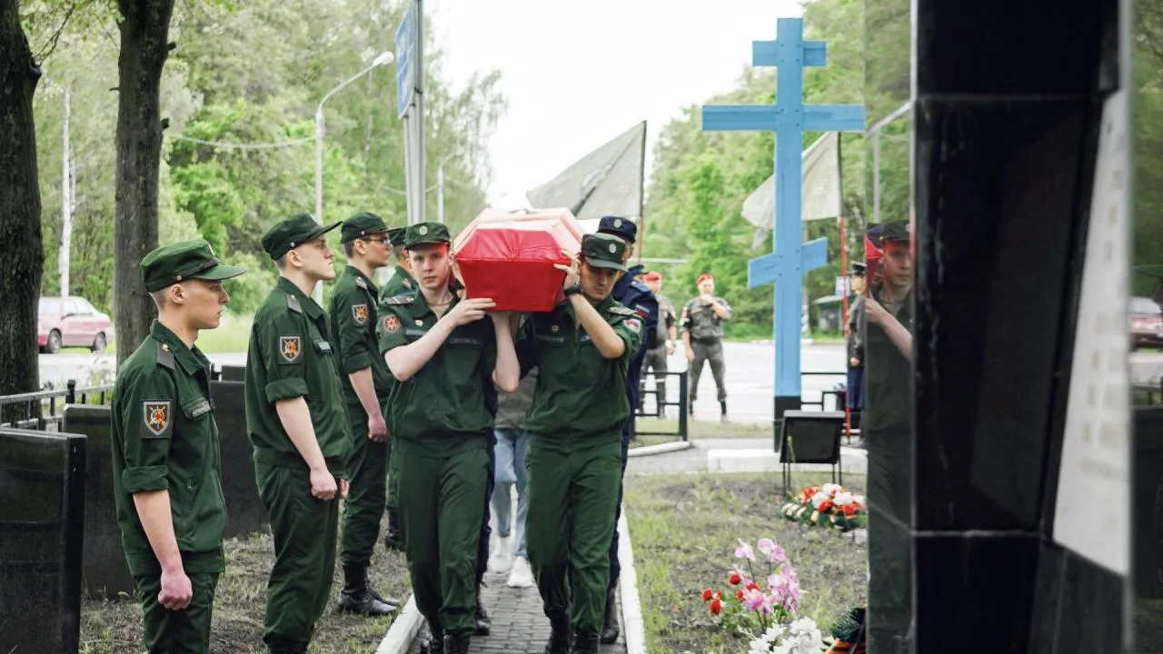 В Подмосковье перезахоронили останки красноармейцев, погибших в годы Великой Отечественной войны