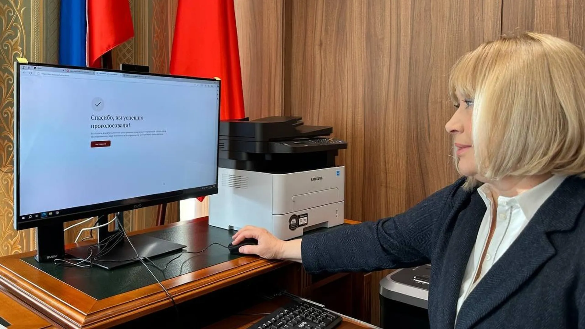 Ирина Фаевская приняла участие в дистанционном электронном голосовании