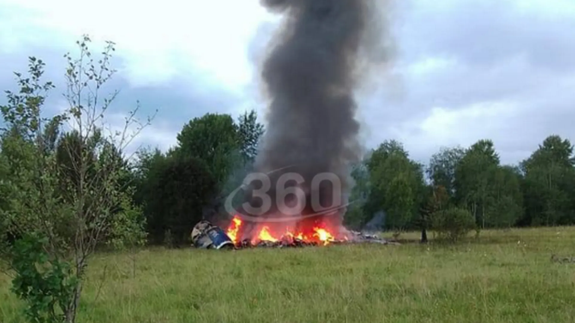 Радиолокационный снимок места падения самолета Пригожина появился в Сети