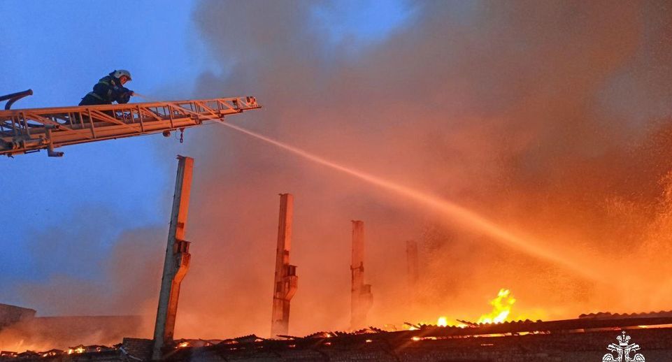 В Смоленске загорелся кирпичный завод