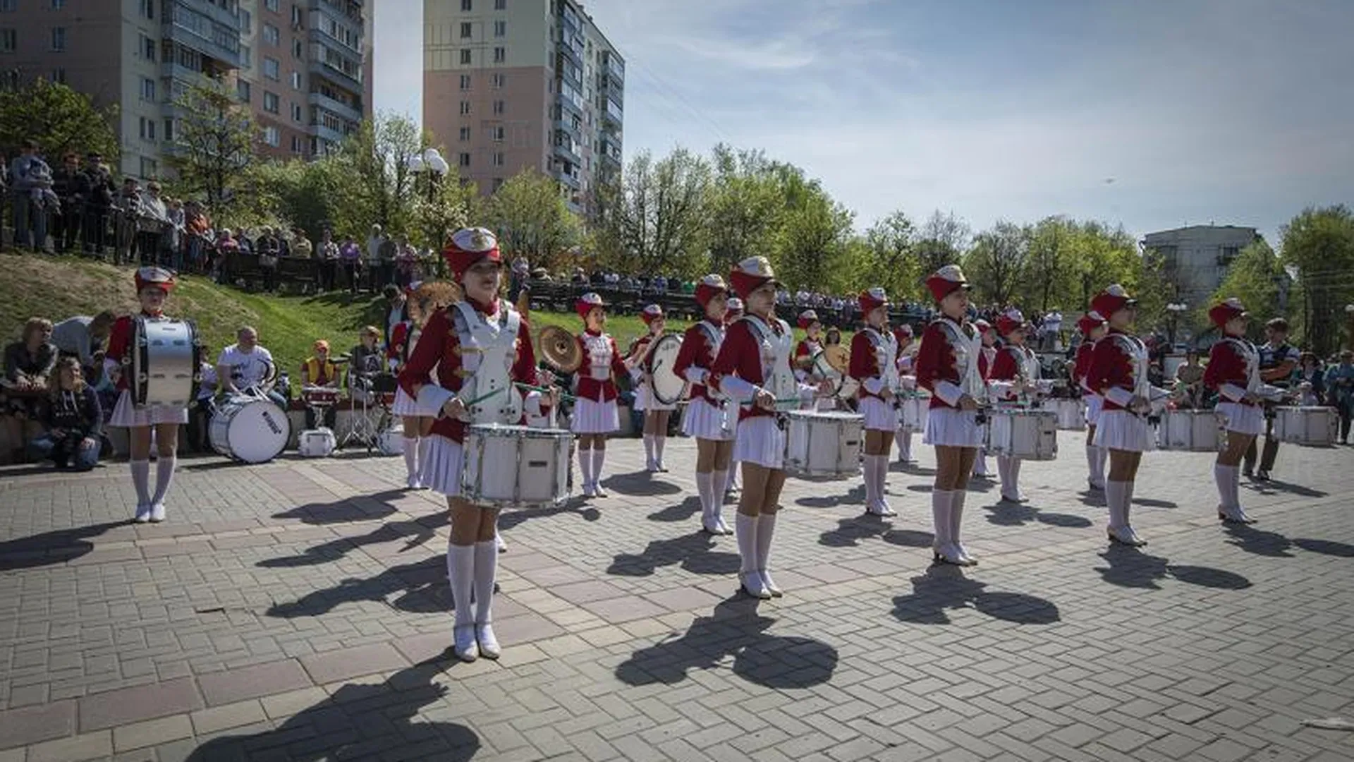 Парад ударных инструментов прошел в Ленинском районе