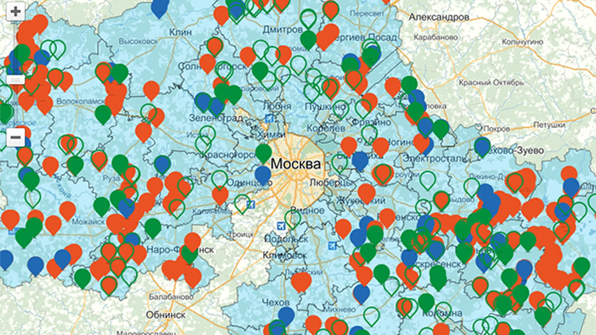 Карта подключения газа в московской области Карта газификации снт