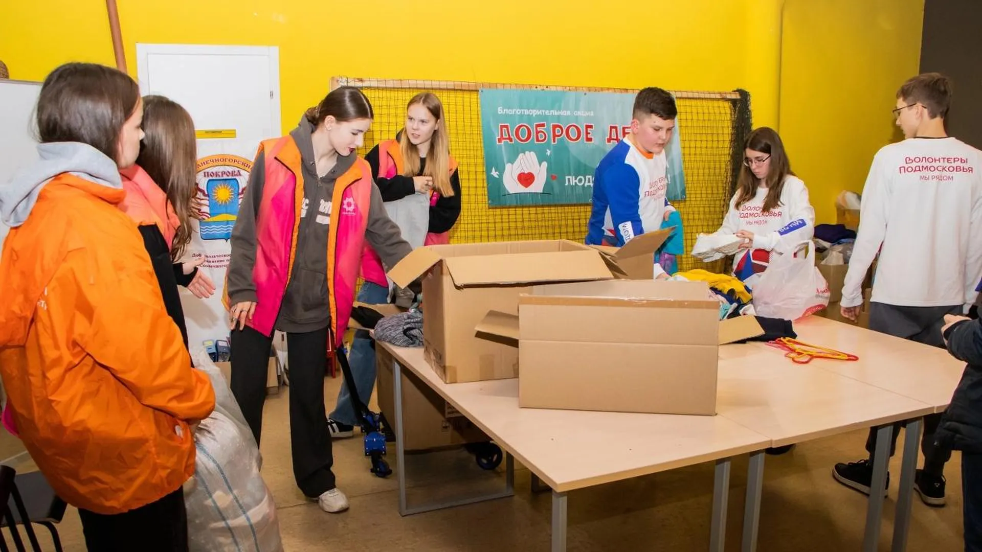 Пятьдесят шесть тонн гуманитарной помощи собрали в Солнечногорске в рамках акции «Доброе дело»