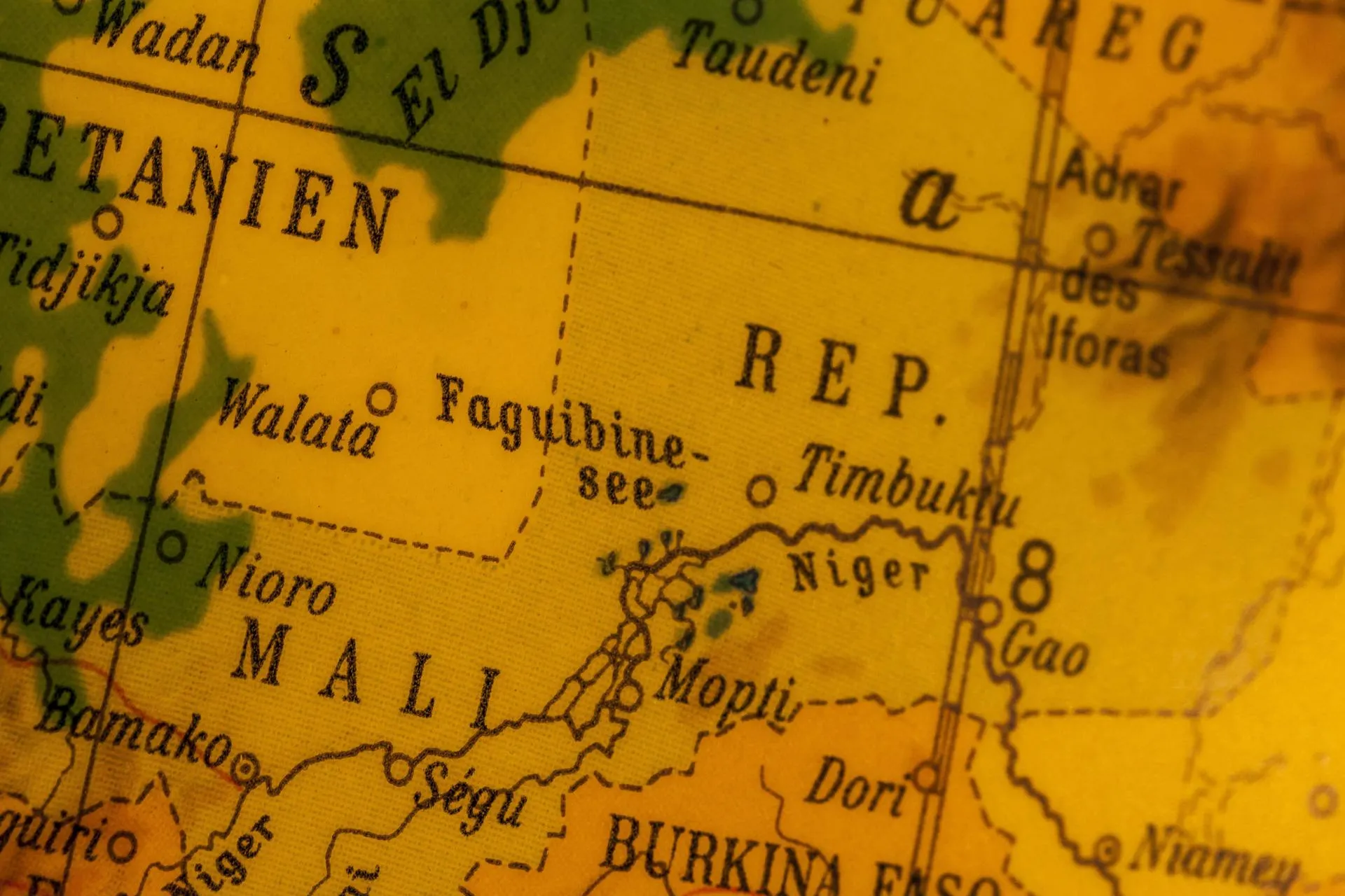 Фрагмент карты западноафриканского региона. Фото: hkp / BROKER.com