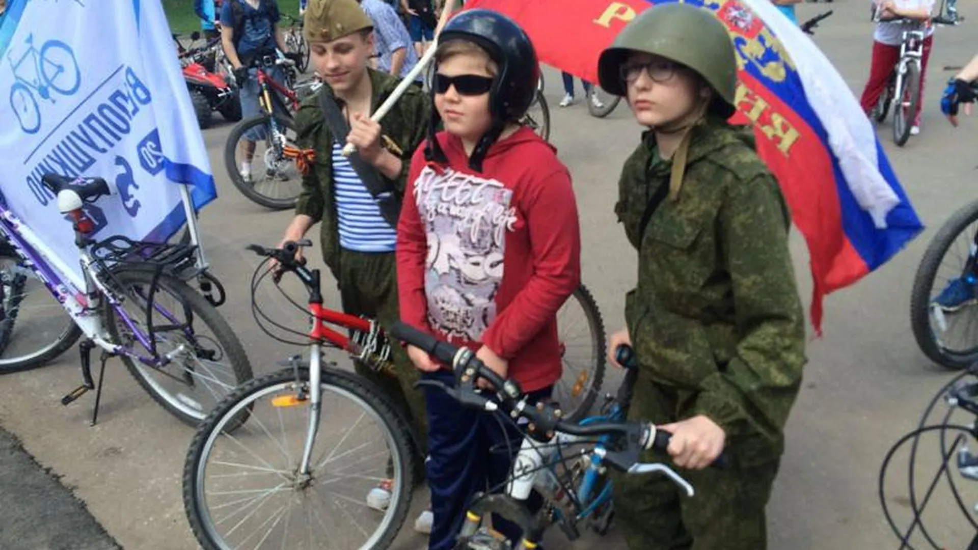 В честь Дня Победы в Пушкино прошел велопробег
