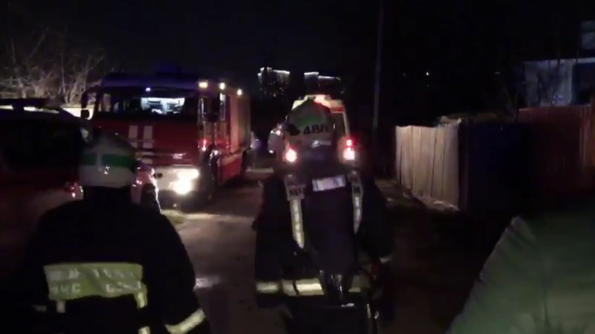 Появилось видео с пожара в московском доме престарелых
