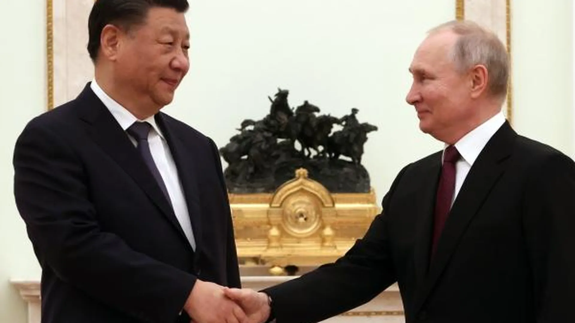 Си и Путин во время встречи в Кремле, 20 марта 2023 года