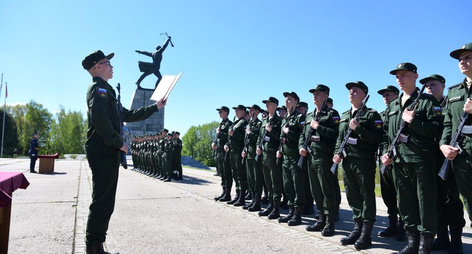 Церемония принесения воинской присяги прошла в Дмитрове