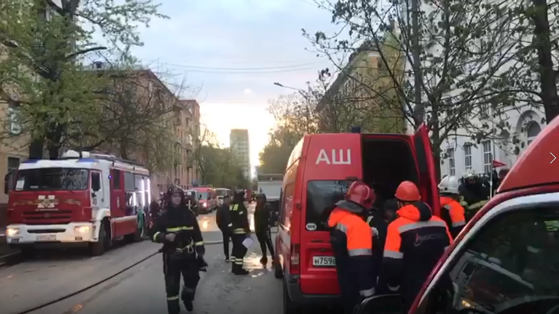 МЧС сообщило, что погибших при пожаре в московской гостинице нет