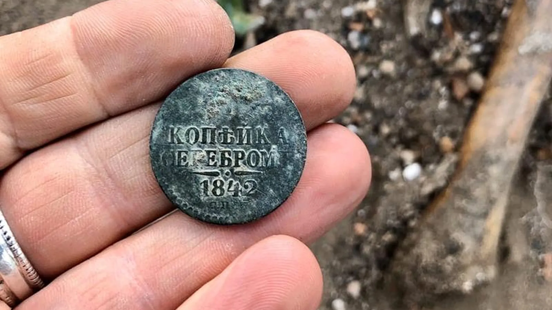 Монеты предположительно эпохи Николая I были найдены при земляных работах в Люберцах