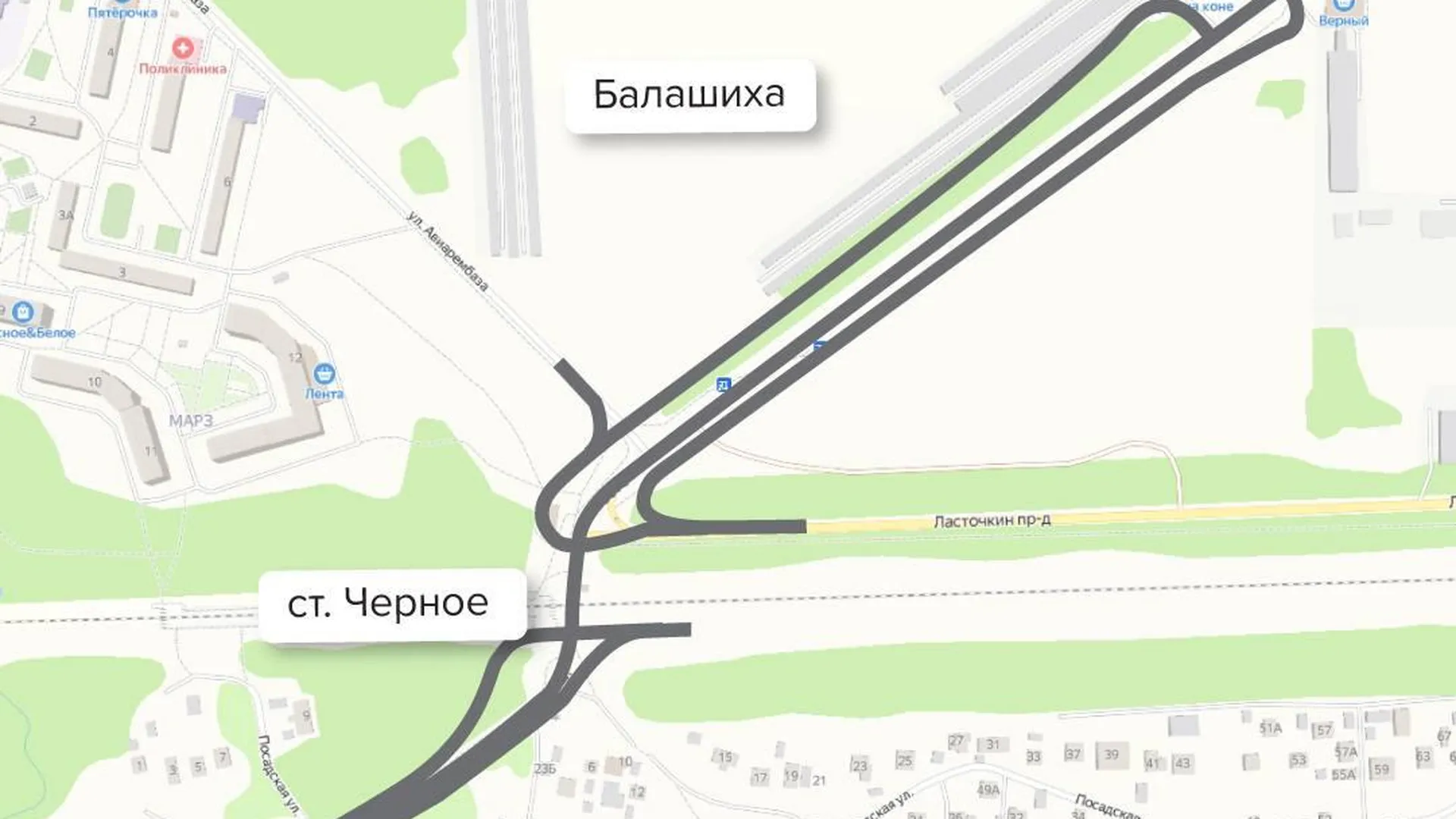Возле платформы Черное в Балашихе построят тоннель для проезда авто