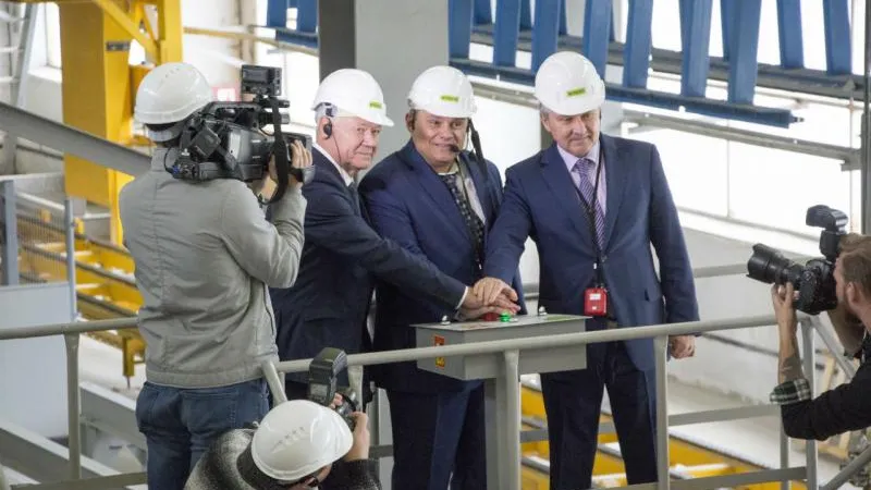 Вторую линию завода по производству газобетонных блоков запустили в  Электростали
