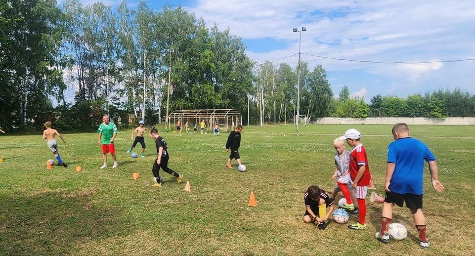 Депутат Богородского округа Олег Пушенок подарил мячи юным футболистам