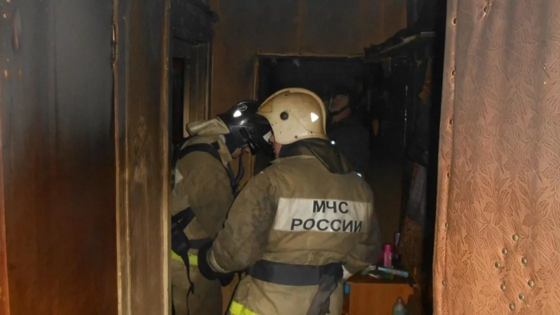 Человек пострадал при пожаре в квартире в Воскресенске