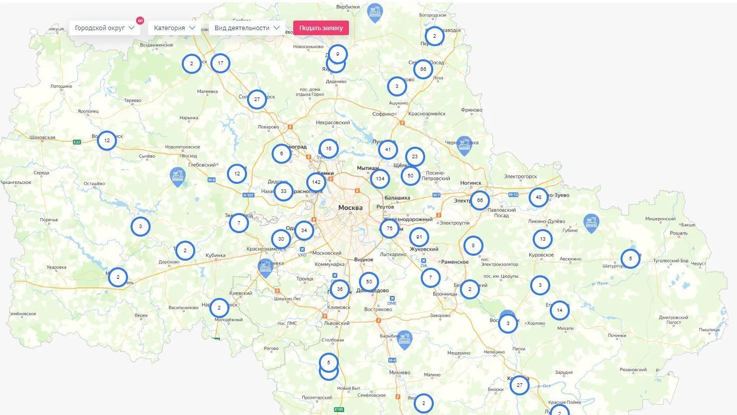 Витрина социальных предприятий появилась в Московской области