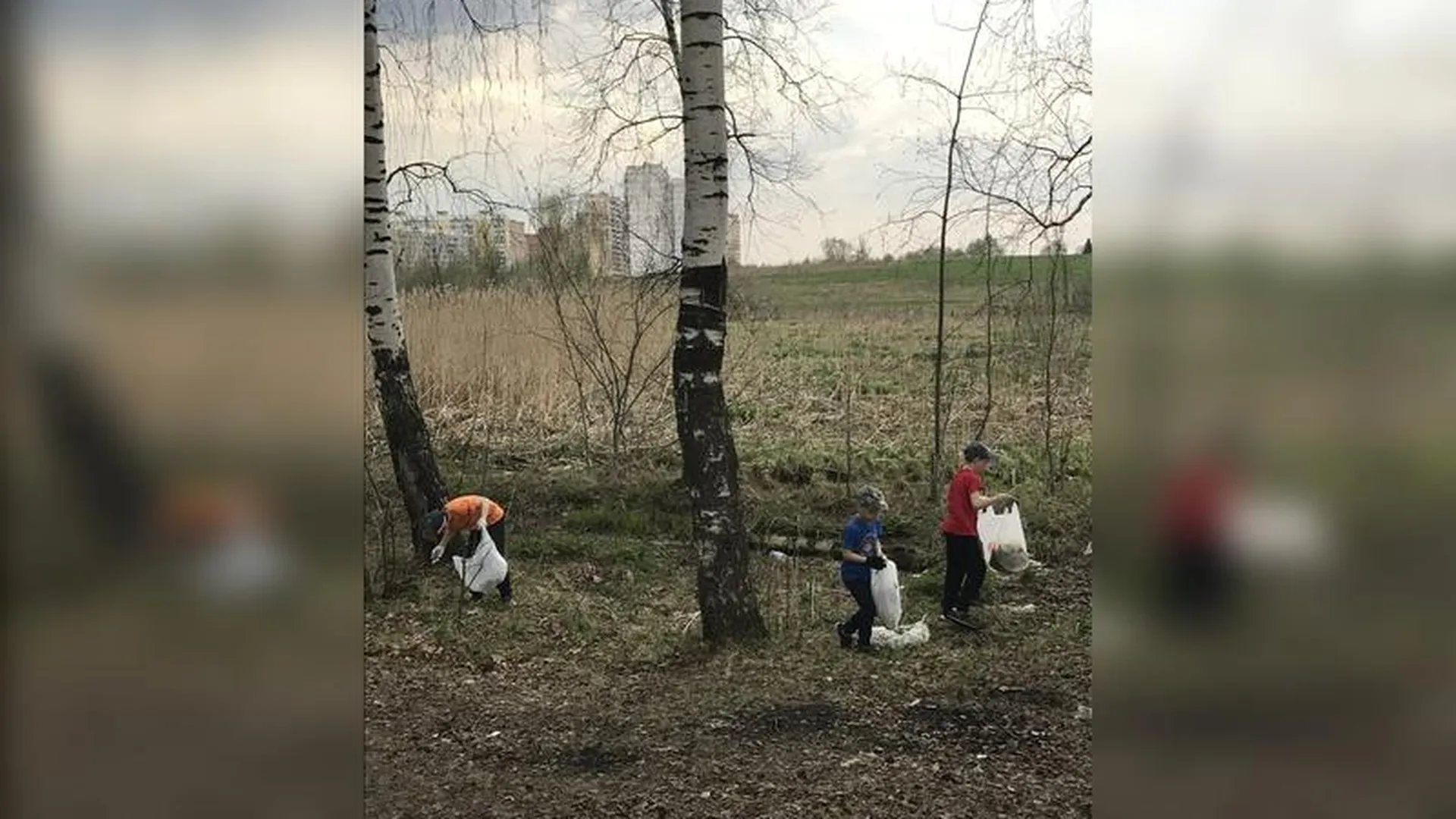 Дети убрали мусор за «шашлычниками» в Фрязине