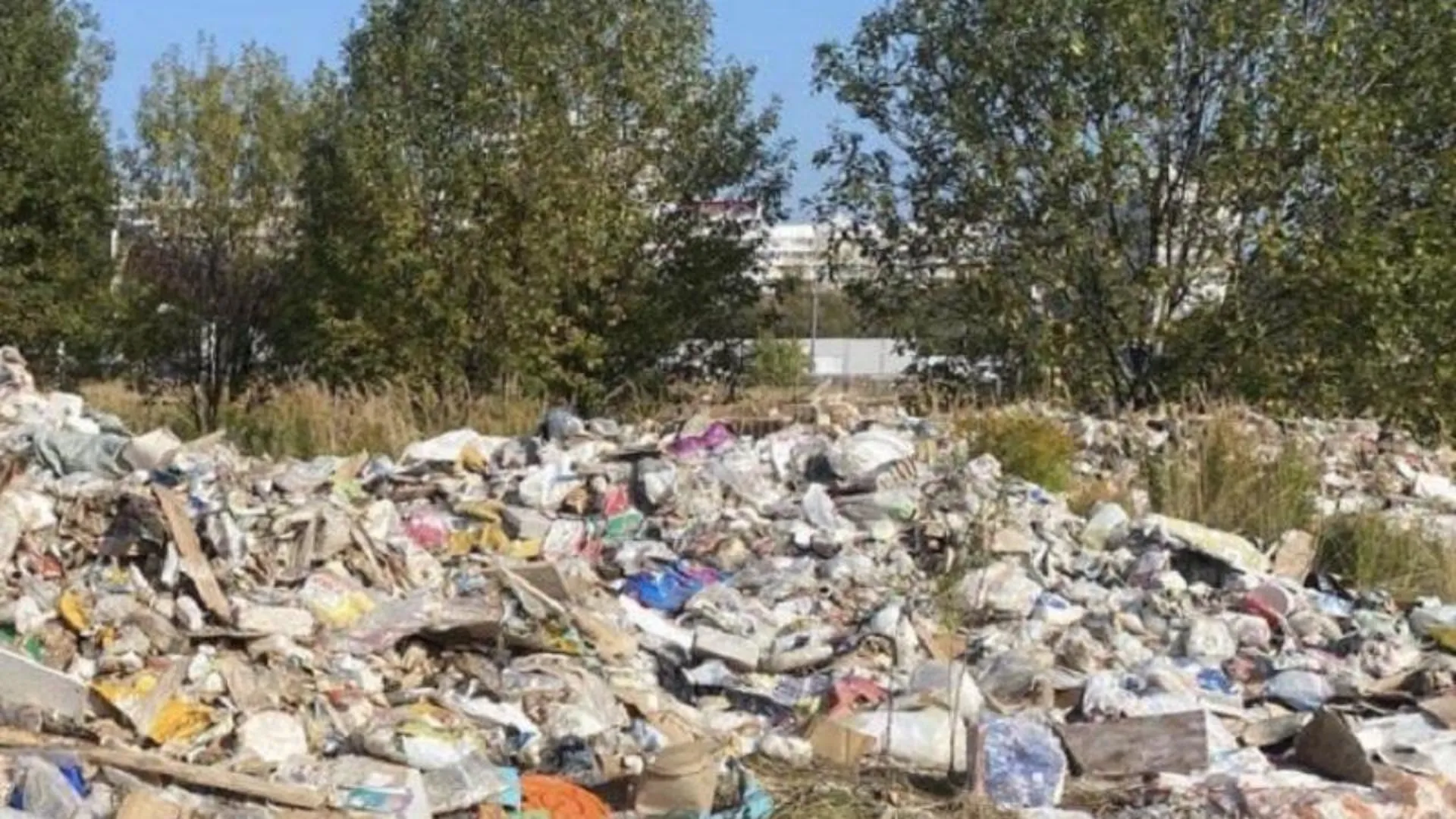 Незаконную свалку вновь выявили вблизи села Булатниково Ленинского округа
