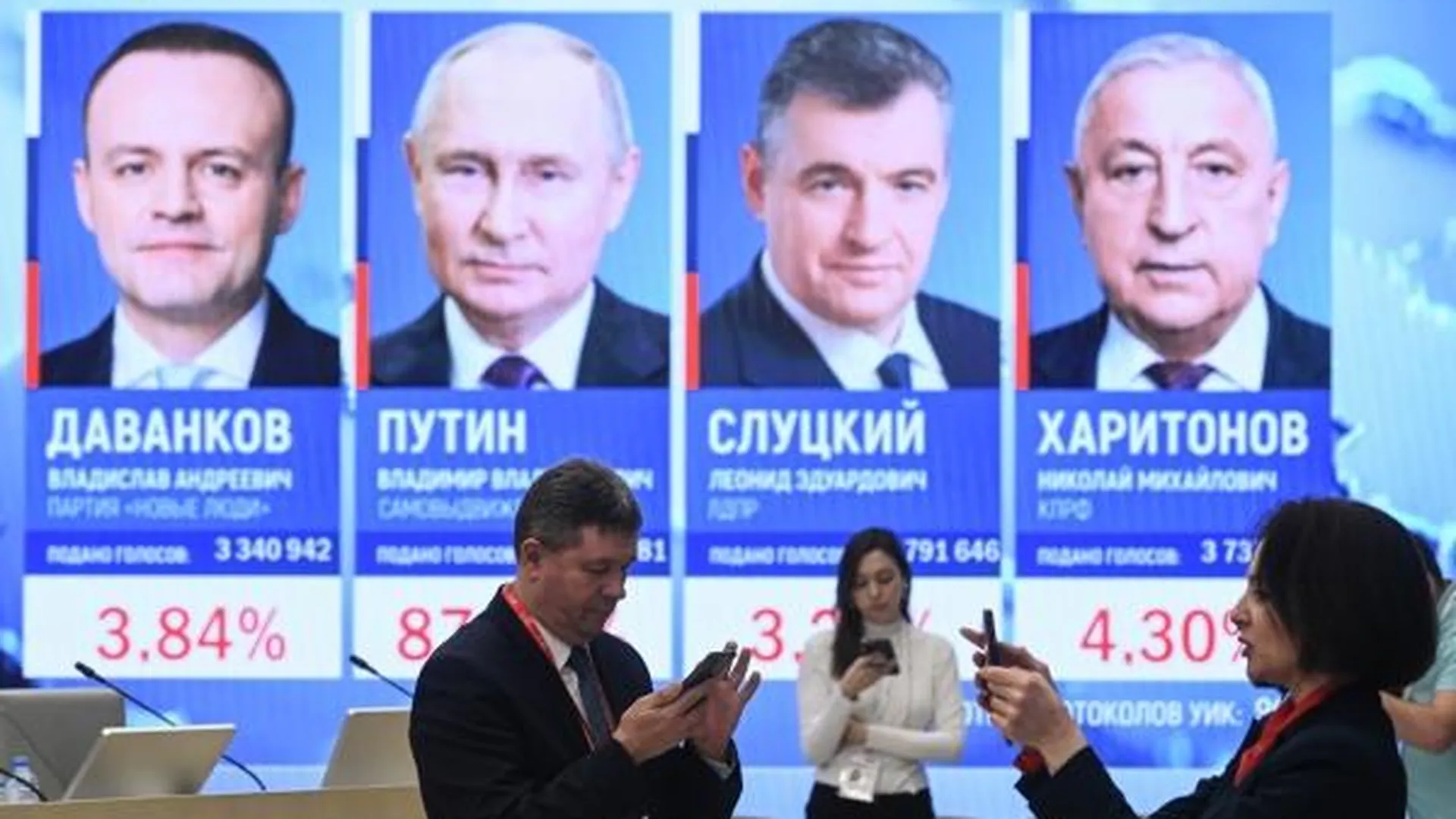 Лукашенко поздравил Путина с убедительной победой на выборах