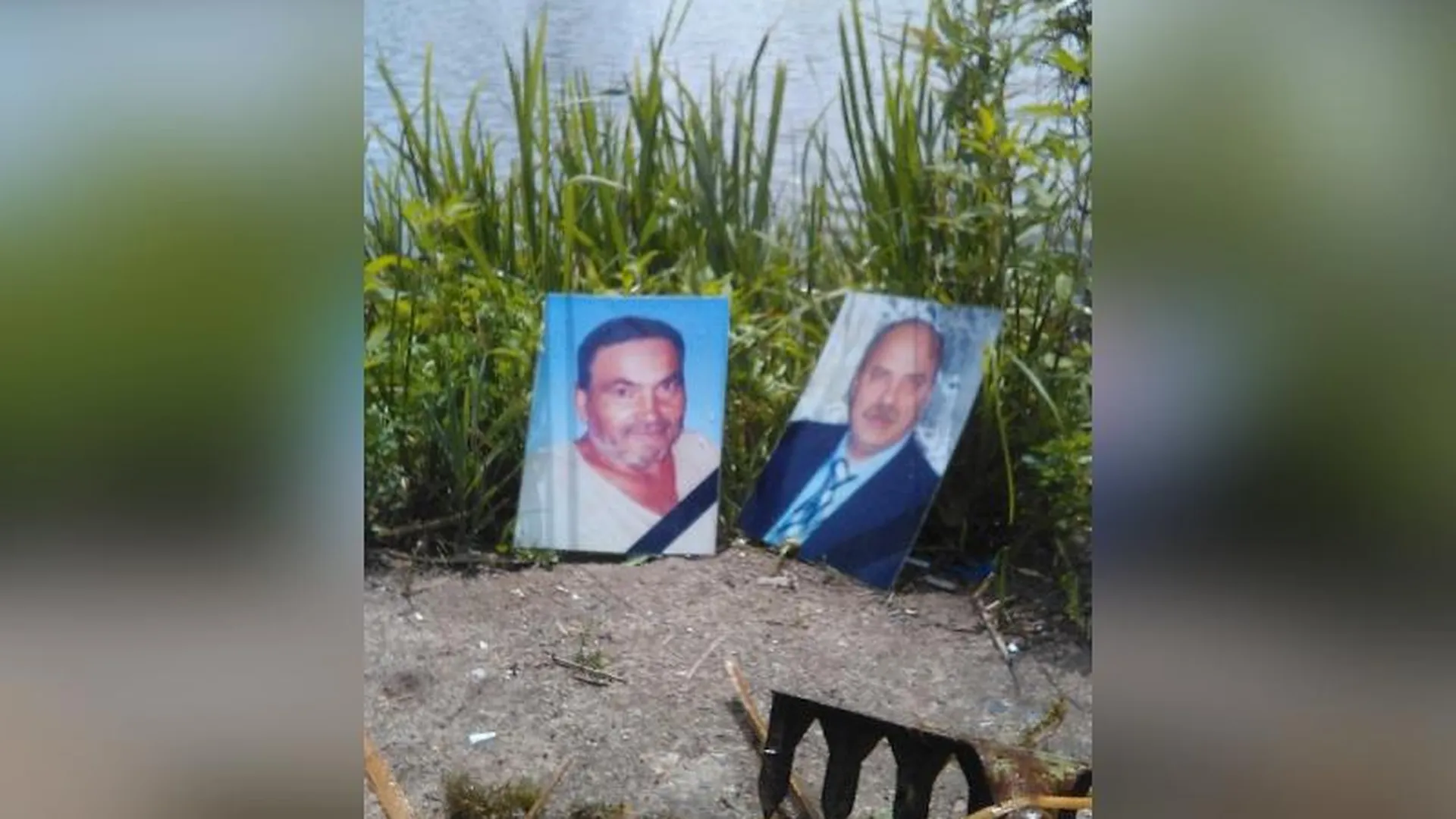 Пропавшие с кладбища Озер портреты покойников нашли в озере 
