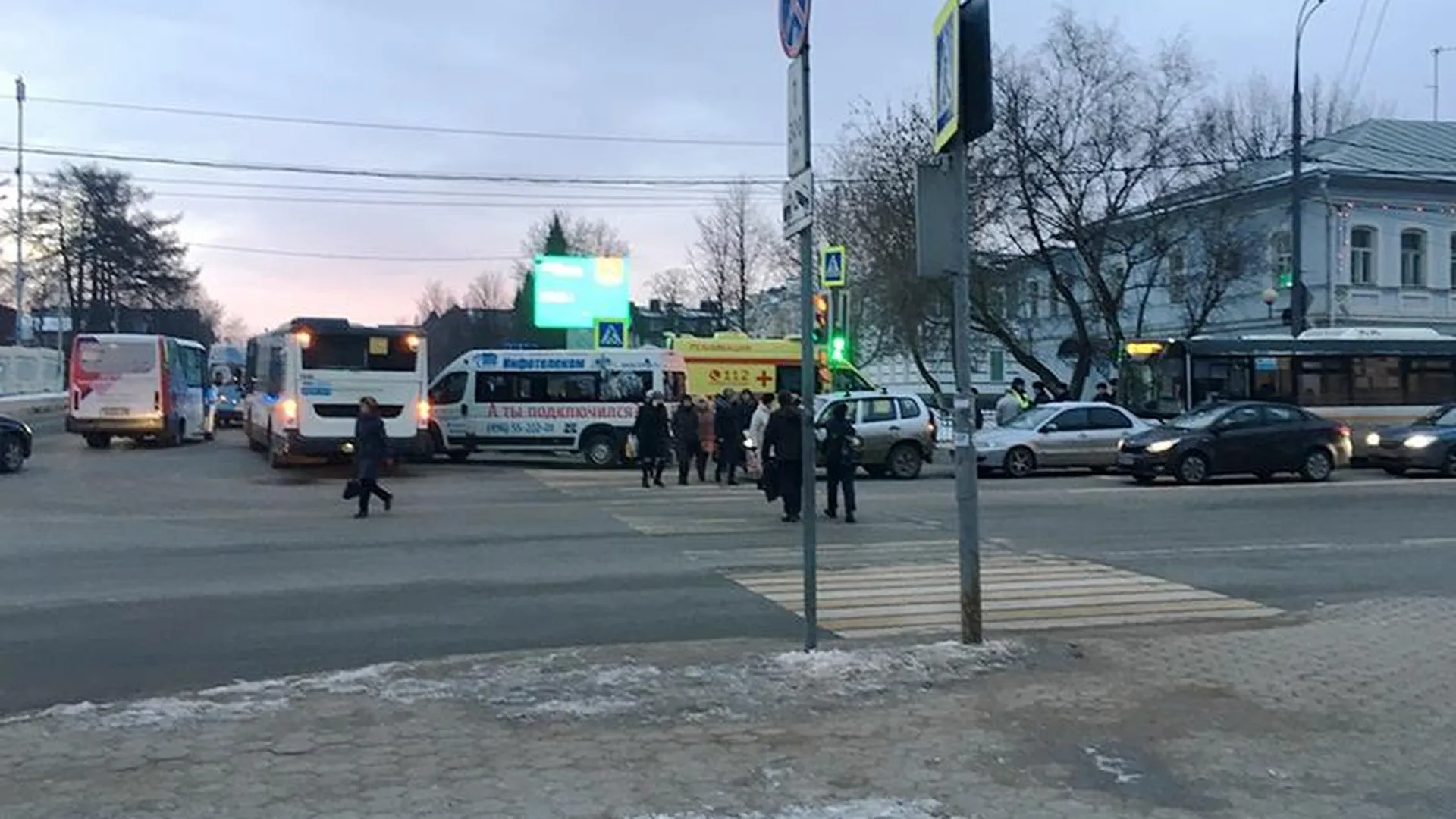Смертельное ДТП с автобусом и маршруткой произошло в Сергиевом Посаде