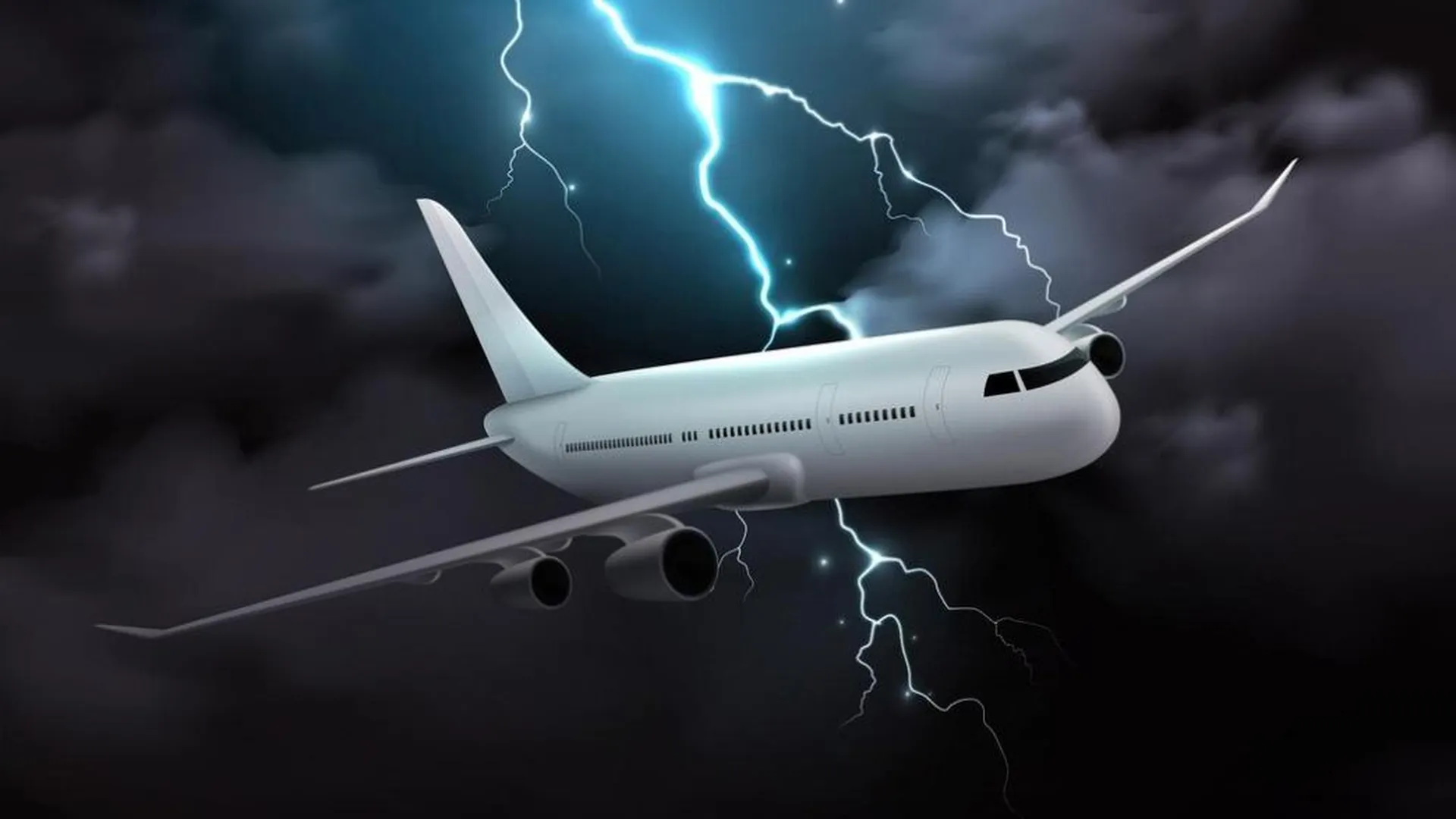 Видео удара молнии в пассажирский самолет в Канаде появилось в Сети